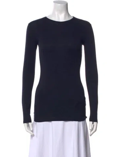 Pre-owned Brunello Cucinelli Crew Neck Long Sleeve Sweatshirt In Blue