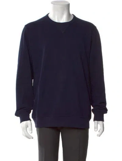 Pre-owned Brunello Cucinelli Crew Neck Long Sleeve Sweatshirt In Blue