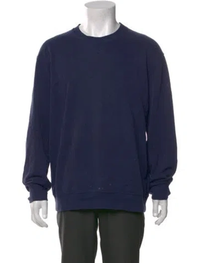 Pre-owned Brunello Cucinelli Crew Neck Long Sleeve Sweatshirt In Blue