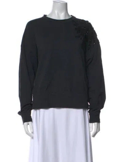 Pre-owned Brunello Cucinelli Crew Neck Long Sleeve Sweatshirt In Blue