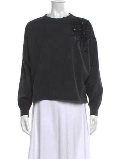 Pre-owned Brunello Cucinelli Crew Neck Long Sleeve Sweatshirt In Gray
