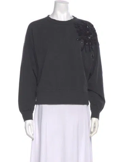 Pre-owned Brunello Cucinelli Crew Neck Long Sleeve Sweatshirt In Gray