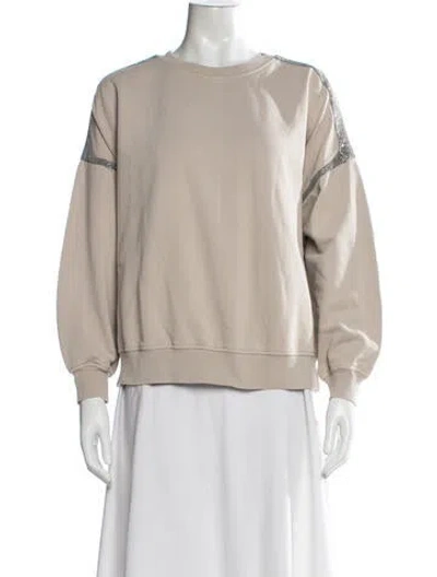 Pre-owned Brunello Cucinelli Crew Neck Long Sleeve Sweatshirt In Gray