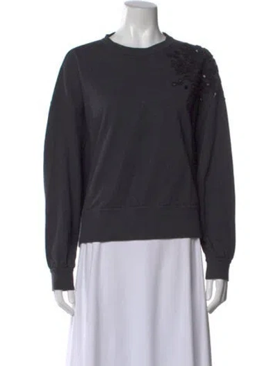 Pre-owned Brunello Cucinelli Crew Neck Long Sleeve Sweatshirt In Gray