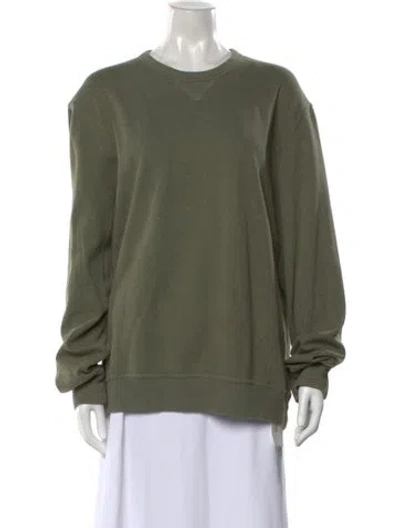 Pre-owned Brunello Cucinelli Crew Neck Long Sleeve Sweatshirt In Green