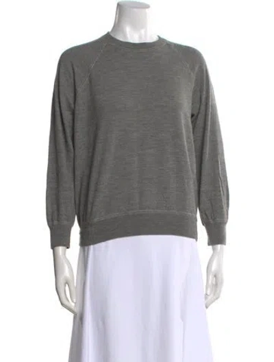 Pre-owned Brunello Cucinelli Crew Neck Long Sleeve Sweatshirt In Grey