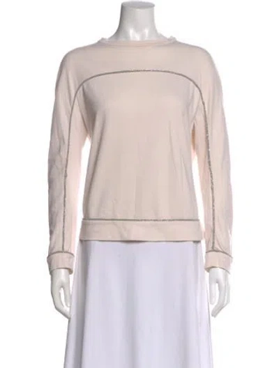 Pre-owned Brunello Cucinelli Crew Neck Long Sleeve Sweatshirt In Neutral