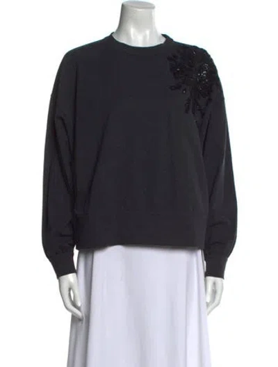 Pre-owned Brunello Cucinelli Crew Neck Long Sleeve Sweatshirt W/ Tags In Gray