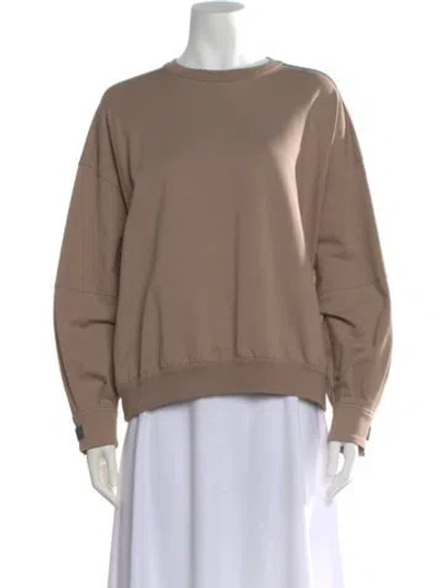 Pre-owned Brunello Cucinelli Crew Neck Long Sleeve Sweatshirt W/ Tags In Neutral