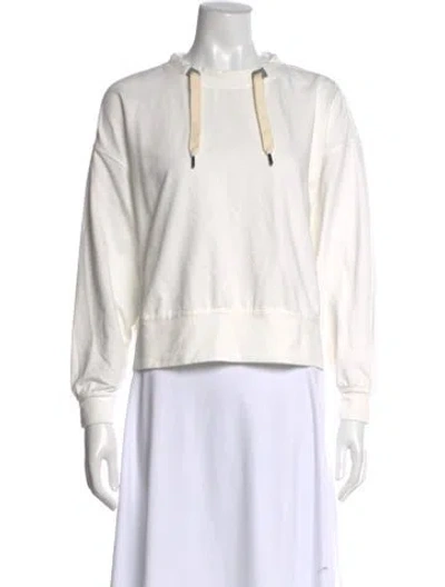 Pre-owned Brunello Cucinelli Crew Neck Long Sleeve Sweatshirt In White