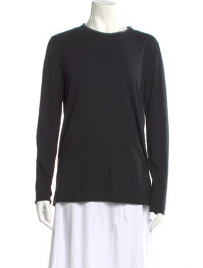 Pre-owned Brunello Cucinelli Crew Neck Long Sleeve Top In Gray