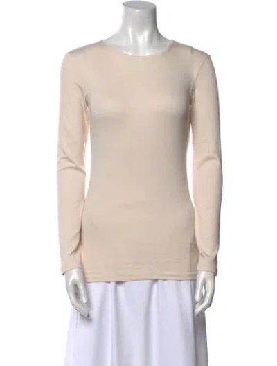 Pre-owned Brunello Cucinelli Crew Neck Long Sleeve Top In Neutral