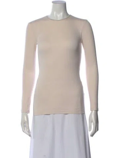 Pre-owned Brunello Cucinelli Crew Neck Long Sleeve Top In Neutral