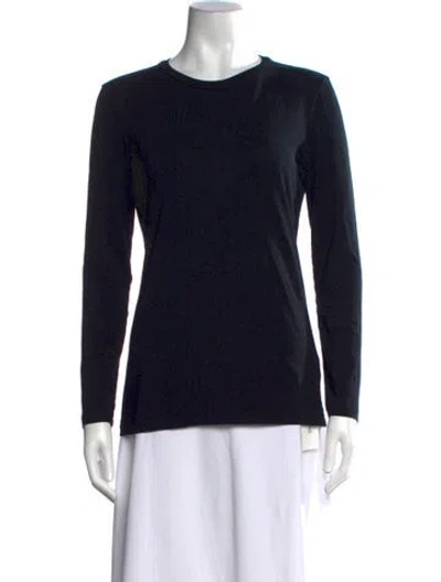 Pre-owned Brunello Cucinelli Crew Neck Long Sleeve T-shirt In Black