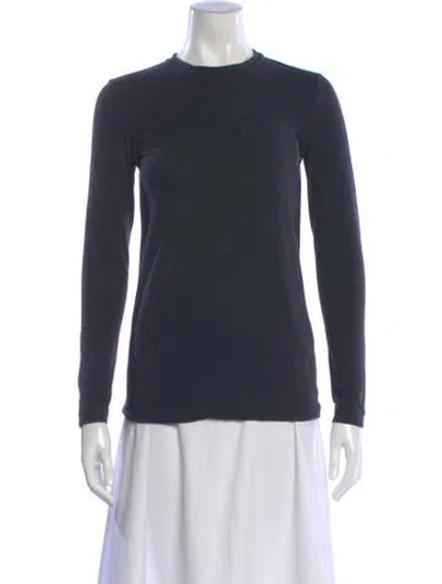 Pre-owned Brunello Cucinelli Crew Neck Long Sleeve T-shirt In Gray