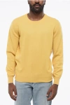 Brunello Cucinelli Man Sweater Ocher Size 46 Cashmere In Yellow