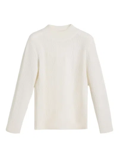 Brunello Cucinelli 圆领罗纹毛衣 In White