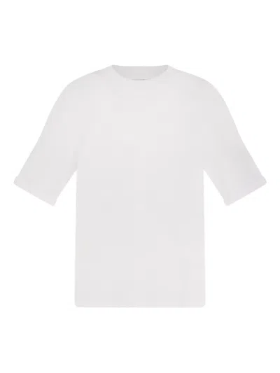 Brunello Cucinelli Crew-neck Ribbed-trim T-shirt In White