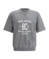 Brunello Cucinelli Versatile Short-sleeve Graphic Sweatshirt In Gray