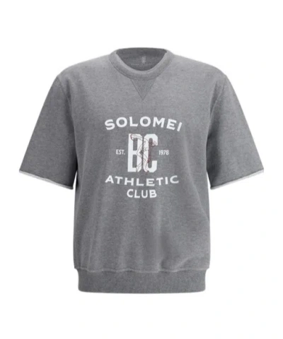 BRUNELLO CUCINELLI BRUNELLO CUCINELLI SHORT-SLEEVED CREWNECK SWEATSHIRT