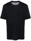 Brunello Cucinelli Crew-neck Short-sleeve T-shirt In Blue