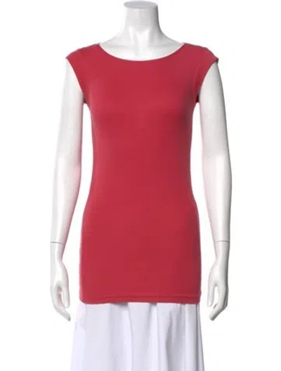 Pre-owned Brunello Cucinelli Crew Neck Short Sleeve Top In Pink