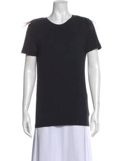 Pre-owned Brunello Cucinelli Crew Neck Short Sleeve T-shirt In Black