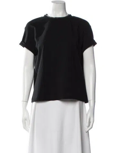 Pre-owned Brunello Cucinelli Crew Neck Short Sleeve T-shirt In Black