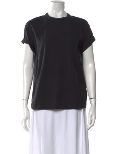 Pre-owned Brunello Cucinelli Crew Neck Short Sleeve T-shirt In Black