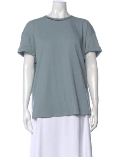 Pre-owned Brunello Cucinelli Crew Neck Short Sleeve T-shirt In Blue