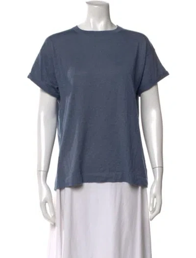 Pre-owned Brunello Cucinelli Crew Neck Short Sleeve T-shirt In Blue