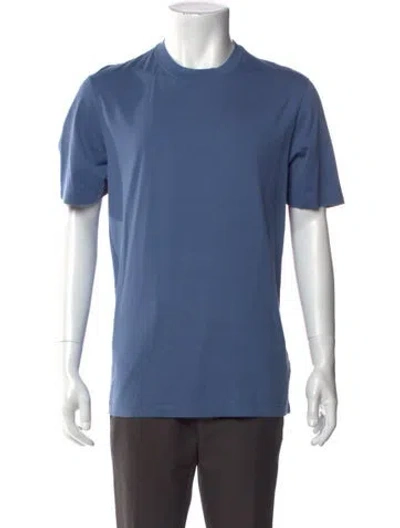 Pre-owned Brunello Cucinelli Crew Neck Short Sleeve T-shirt In Blue