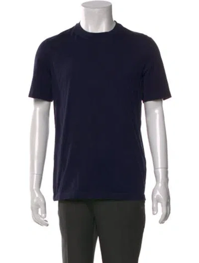 Pre-owned Brunello Cucinelli Crew Neck Short Sleeve T-shirt In Blue