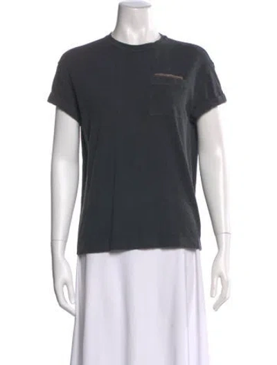 Pre-owned Brunello Cucinelli Crew Neck Short Sleeve T-shirt In Gray