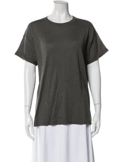 Pre-owned Brunello Cucinelli Crew Neck Short Sleeve T-shirt In Gray