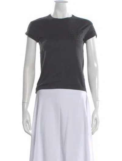 Pre-owned Brunello Cucinelli Crew Neck Short Sleeve T-shirt In Gray