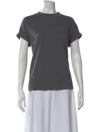 Pre-owned Brunello Cucinelli Crew Neck Short Sleeve T-shirt In Gray