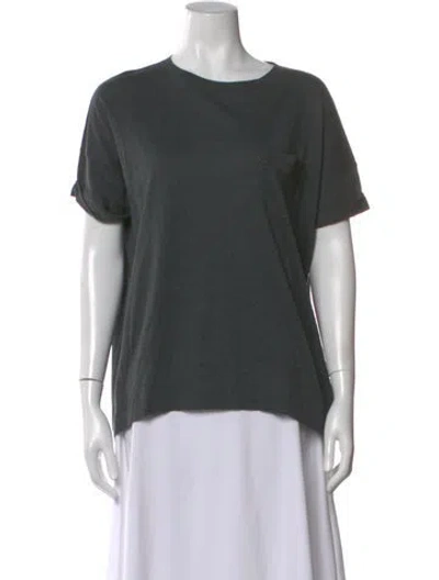 Pre-owned Brunello Cucinelli Crew Neck Short Sleeve T-shirt In Gray