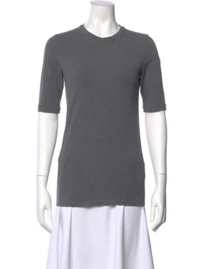 Pre-owned Brunello Cucinelli Crew Neck Short Sleeve T-shirt In Gray
