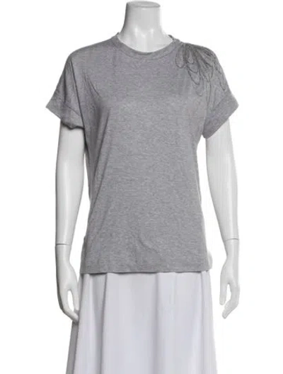 Pre-owned Brunello Cucinelli Crew Neck Short Sleeve T-shirt In Gray