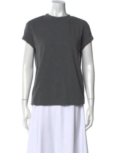 Pre-owned Brunello Cucinelli Crew Neck Short Sleeve T-shirt In Gray