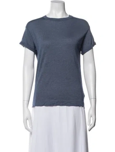 Pre-owned Brunello Cucinelli Crew Neck Short Sleeve T-shirt In Gray