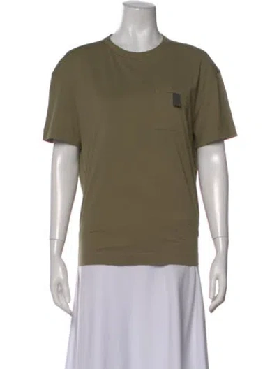 Pre-owned Brunello Cucinelli Crew Neck Short Sleeve T-shirt In Green