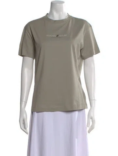 Pre-owned Brunello Cucinelli Crew Neck Short Sleeve T-shirt In Green