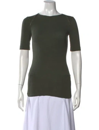 Pre-owned Brunello Cucinelli Crew Neck Short Sleeve T-shirt In Green