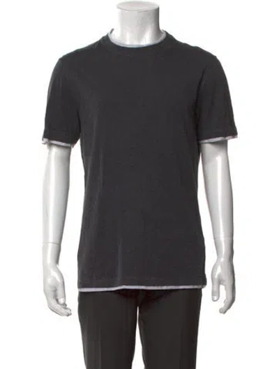 Pre-owned Brunello Cucinelli Crew Neck Short Sleeve T-shirt In Grey