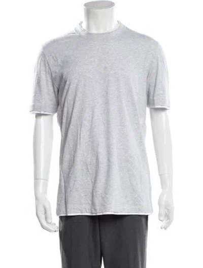 Pre-owned Brunello Cucinelli Crew Neck Short Sleeve T-shirt In Grey