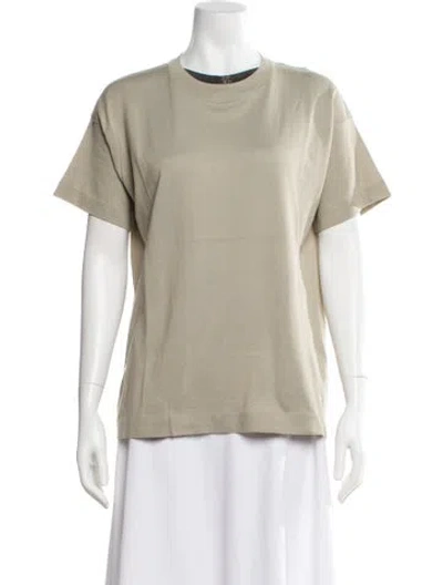 Pre-owned Brunello Cucinelli Crew Neck Short Sleeve T-shirt In Neutral