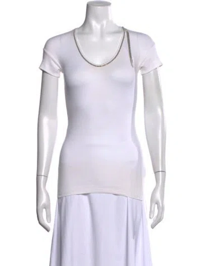 Pre-owned Brunello Cucinelli Crew Neck Short Sleeve T-shirt In Neutral