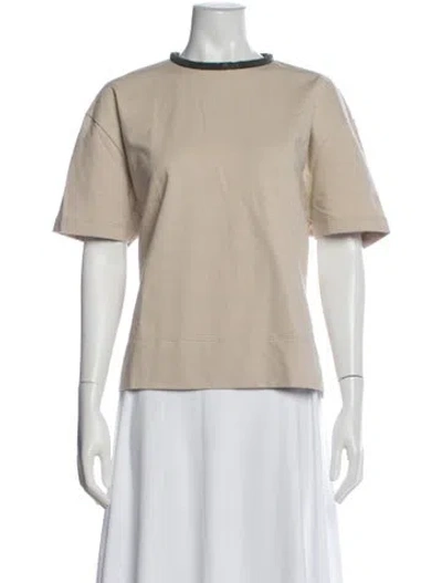 Pre-owned Brunello Cucinelli Crew Neck Short Sleeve T-shirt In Neutral